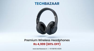 Premium Headphones by TechBazaar