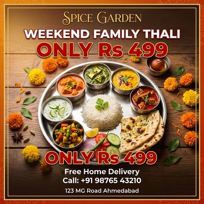 Family Thali by Spice Garden